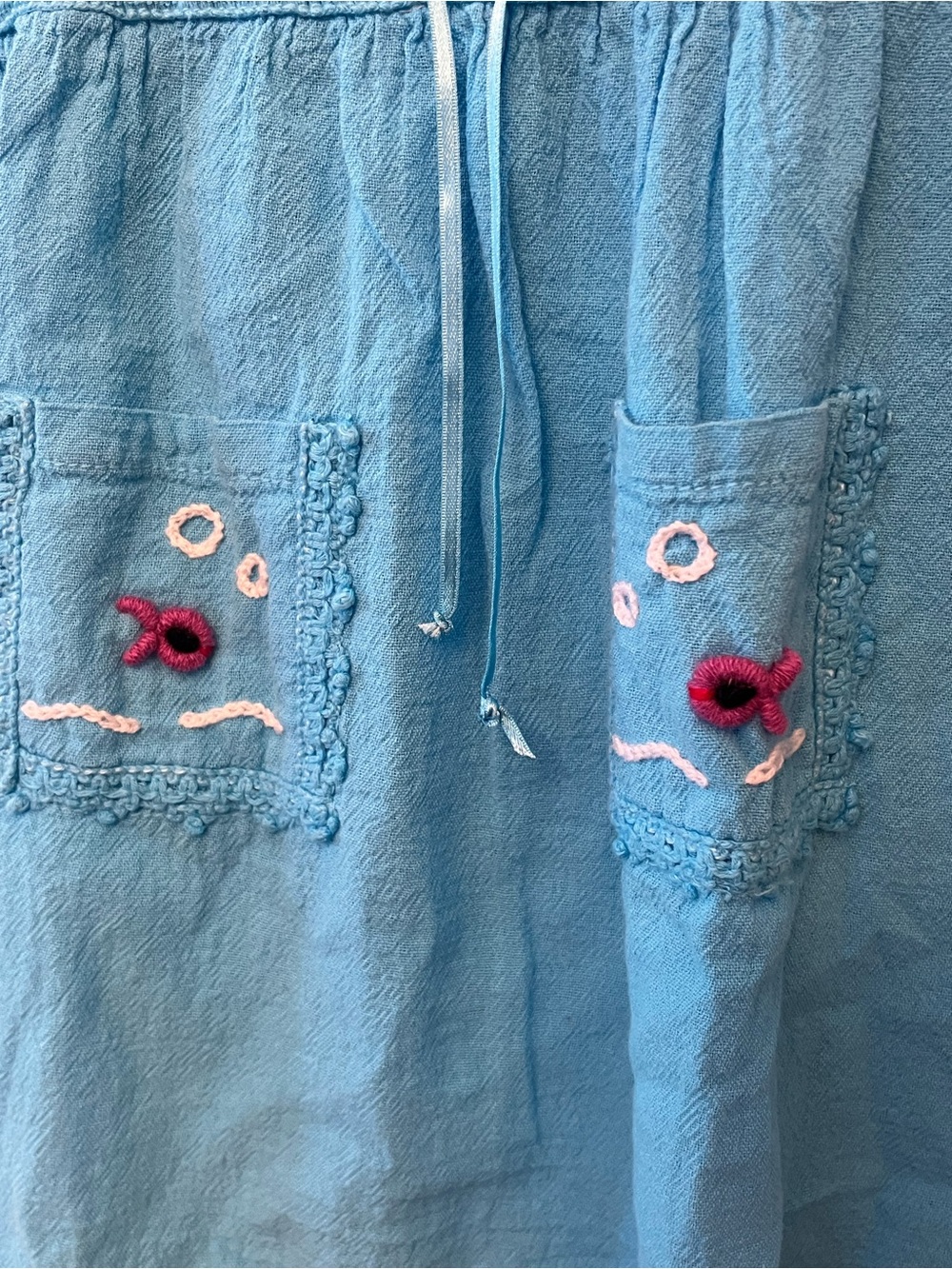 NWT Peruvian Artisan-Made Hand-Embroidered Applique Sun Dress Toddler Size 4 - Picture 4 of 7